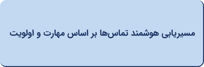 مسیریابی هوشمند تماس‌ها بر اساس مهارت و اولویت