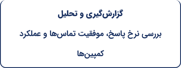 گزارش‌گیری و تحلیل تما‌س‌ها