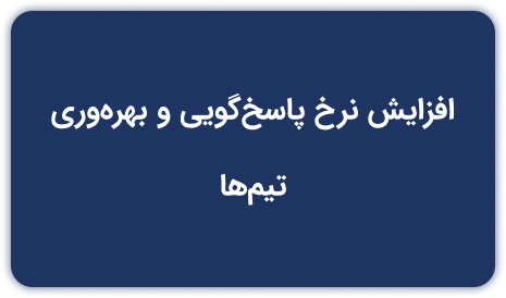 افزایش نرخ پاسخ‌گویی و بهره‌وری تیم‌ها